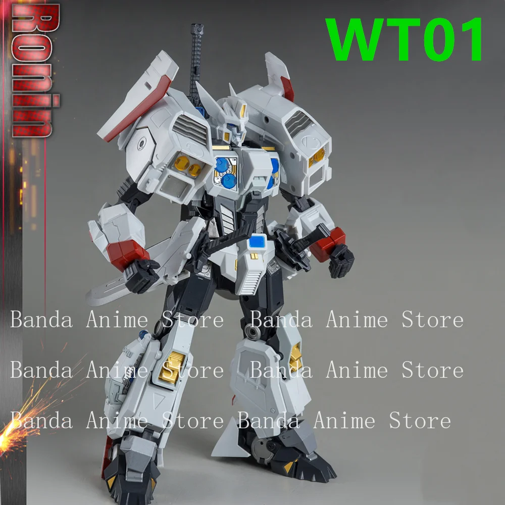 NEW In Stock Transformation Wonderful Trans WT01 WT-01 RONIN White Drift Robot Masterpiece Action Figure Toys With Box - Image 4