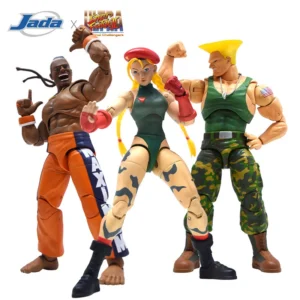 JADA Toys Action Figure Street Fighter 6" Guile Dee Jay Cammy With Window Box
