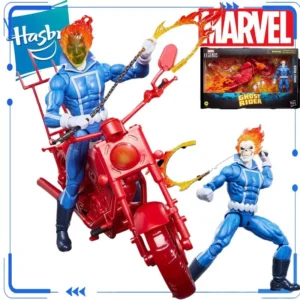 Genuine Hasbro Marvel Legends Ghost Rider Johnny Blaze with Motorcycle 1/12 Scale Collectible Action Figure Toys Model Ornaments