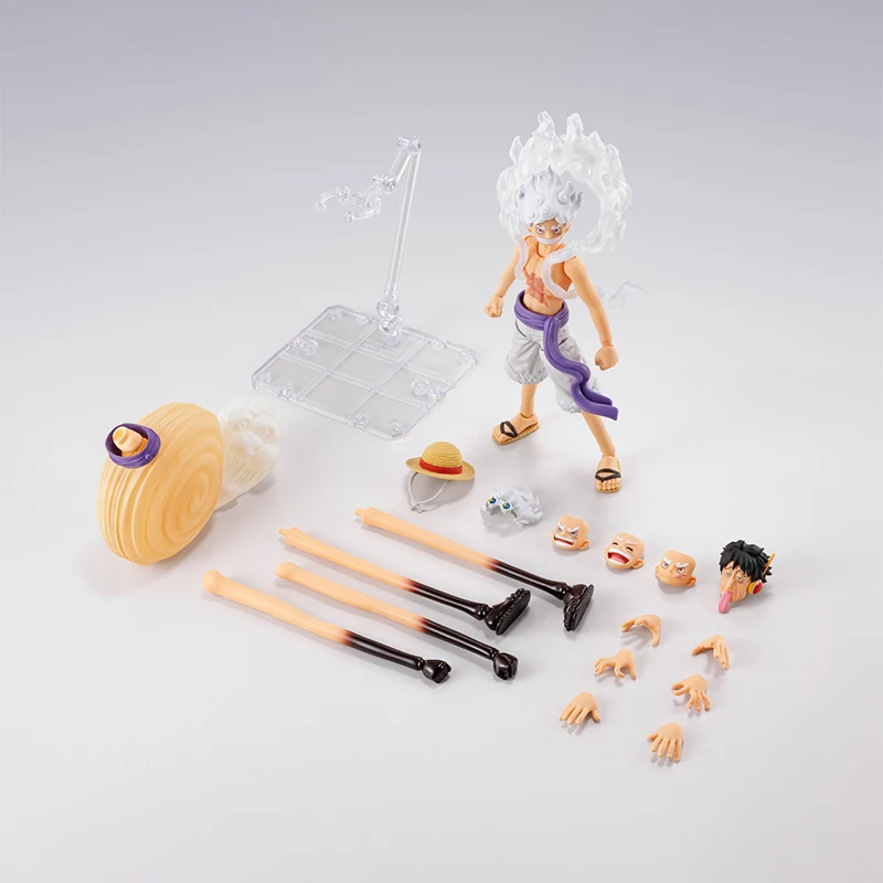 In shock Bandai S.H.Figuarts One Piece MONKEY.D.LUFFY GEAR5 FUTURE ISLAND EGGHEAD Figure Finished Model Anime Action Toy Gift