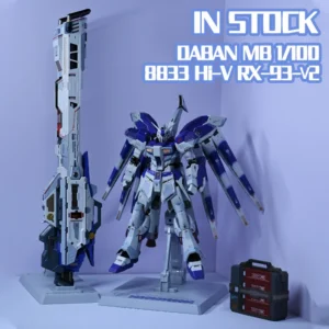 【IN STOCK】DABAN 8833 Hi-V RX-93-ν2 MB 1/100 Assembly Model Kit Toy With Mega Particle Cannon METAL BUILD Action Figures Gifts