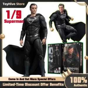 Original Fondjoy Black Superman 2.0 Figure Dc Zack Snyder'S Justice League Figures 1/9 Super Man Pvc Model Doll Joint Movable