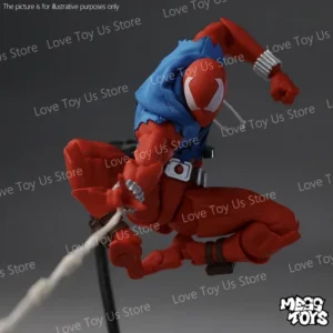 Original Mess Toys | Scarlet Spider Hoodie & Vest Outfit Figure | Premium Spider-Man Action Model | Collector Gift