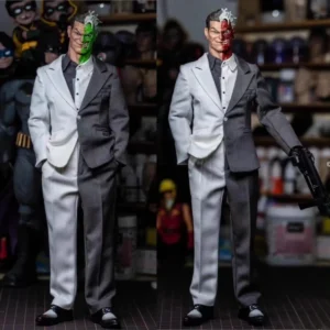 1/6 Mtoys Ms013 Soldier Batman Action Figure Original Collect Comic  Double Headed Sculpted Replaceable Face Pvc Model Toy Gift
