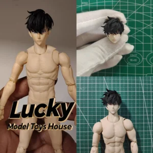 1/12 Sung Jinwoo Man Figure Painted Head Sculpt Anime Solo Leveling Male Soldier Accessory For 6inch Shf Mirrfig Vtoys Body
