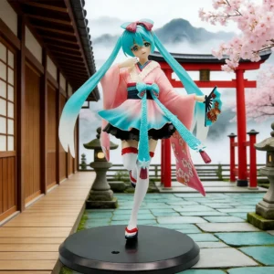 Hatsune Miku Anime Figure - Neo Tokyo Series Kimono PVC Action Figurine Kawaii Model Doll for Birthdays Gifts