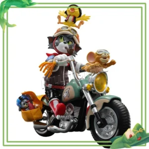 52TOYS 1/12 Classic Short Animated Series TOM JERRY Cat Mouse Retro Motorcycle 6in 18CM Full Set Figures Model
