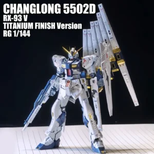 CHANGLONG 5502D RX-93 V NU RG 1/144 Toys TITANIUM FINISH Version Assembly Model Kit Action Figures Plastic Model Kit Gift