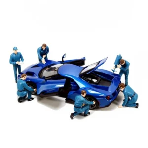1/18 Scale Repairman Suit Dolls Models Repair Factory Repair Worker Scene Matching Accessories Action Figure Car Toys Gifts Fans