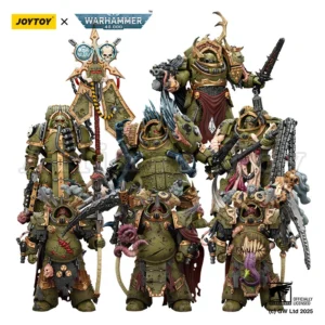 JOYTOY 1/18 Action Figure 40K Death Guard Deathshroud Blightlord Terminator And Plague Marine Icon Bearer Anime Collection Toy