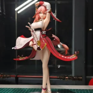 Hot Genshin Impact Figure Yae Miko Anime Figures Kawaii Girl Anime Peripheral Statue Collectible Customized Model Desk Gift