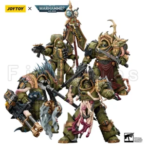 1/18 JOYTOY Action Figure 40K Death Guard Blightlord Terminator and Plague Marine Icon bearer Anime Model Toy