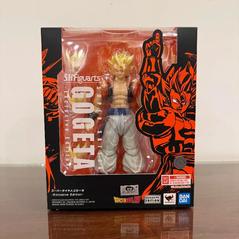 Bandai Otiginal SHF Dragon Ball SUPER SAIYAN GOGETA -EXCLUSIVE EDITION- Anime Action Figure Collectible Model Toys Gift Children