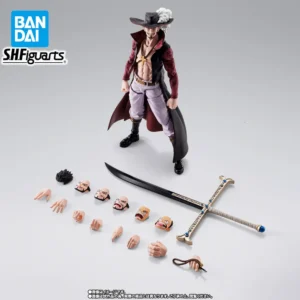 Officially Licensed BANDAI SHFiguarts One Piece Dracule Mihawk Figure Anime Action Model Toy