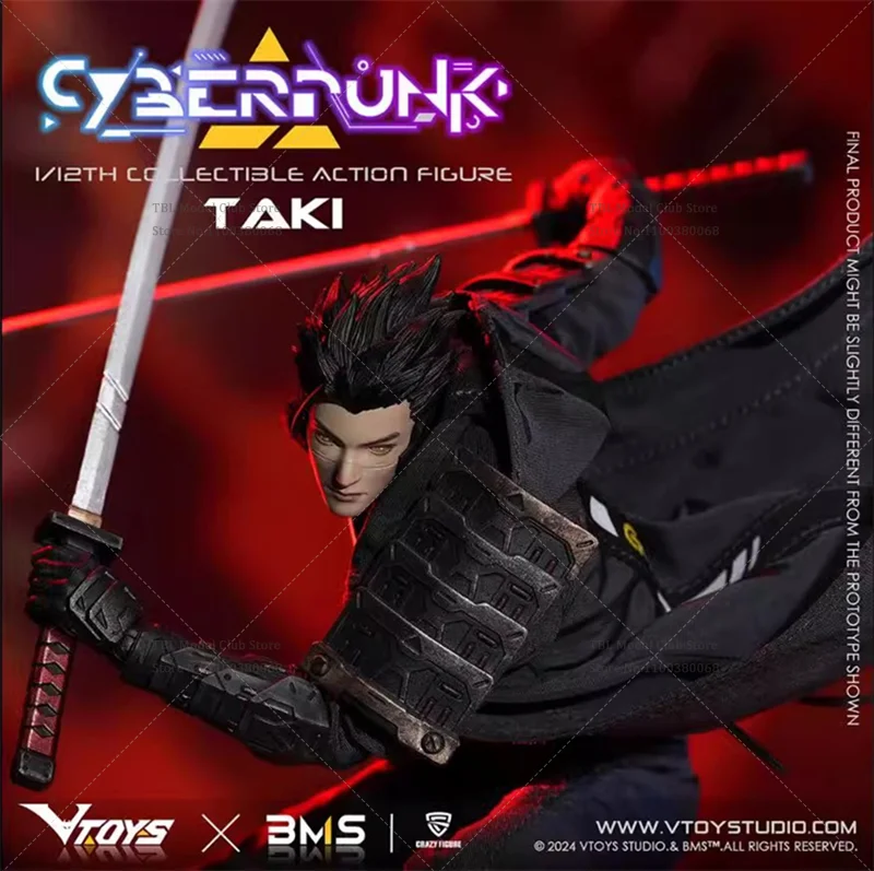VTOYS VSD010 1/12 Scale Future Technology Aesthetics Cyberpunk Male Samurai 6-inch Full Set Action Figure Male Soldier Toys