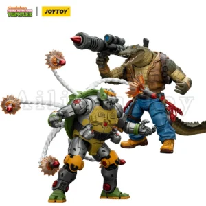 JOYTOY 1/18 Action Figure Turtles Leatherhead Metalhead Anime Toy