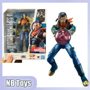 Genuine Bandai S.H.Figuarts Dragon Ball Pvc Gt Super Android 17 Customization Toy Model Collection Anime Action Figure Gift