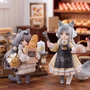 Judai Original Ribose DLC Tea Time Cats Customer Cat Meow Town Clerk Cat Meow Town Action Figure Model Doll Toys