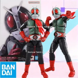 In Stock BANDAI Original S.H.Figuarts Kamen Rider Masked Rider New2 Shocker SHF Action Figure Model for Kid Foam Box Packaging