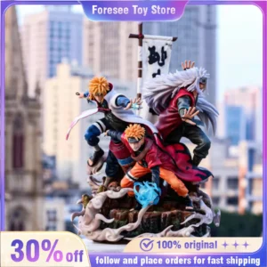 41cm NARUTO GK So Big Figurines Destiny Jiraiya Namikaze Minato Uzumaki Naruto Together Master and Apprentice Figure