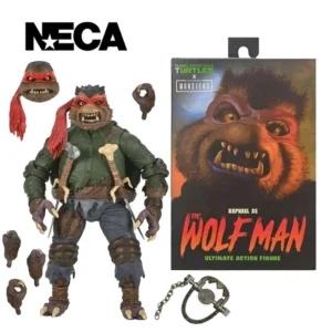 NECA Universal Monsters x Teenage Mutant Ninja Turtles Ultimate Raphael as the Wolf Man 7” Scale Action Figure