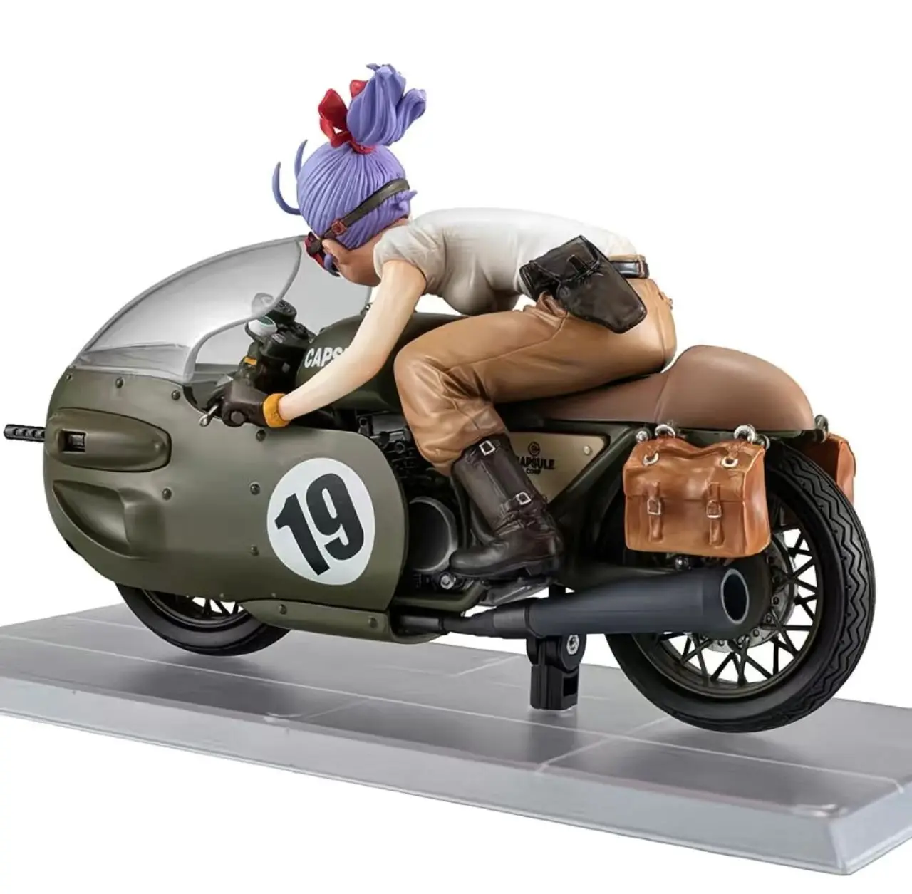 In Stock Original MegaHouse DESKTOP Dragon Ball Z Bulma Ride A Motorcycle Anime Action Figures Boxed Collection Model Toys
