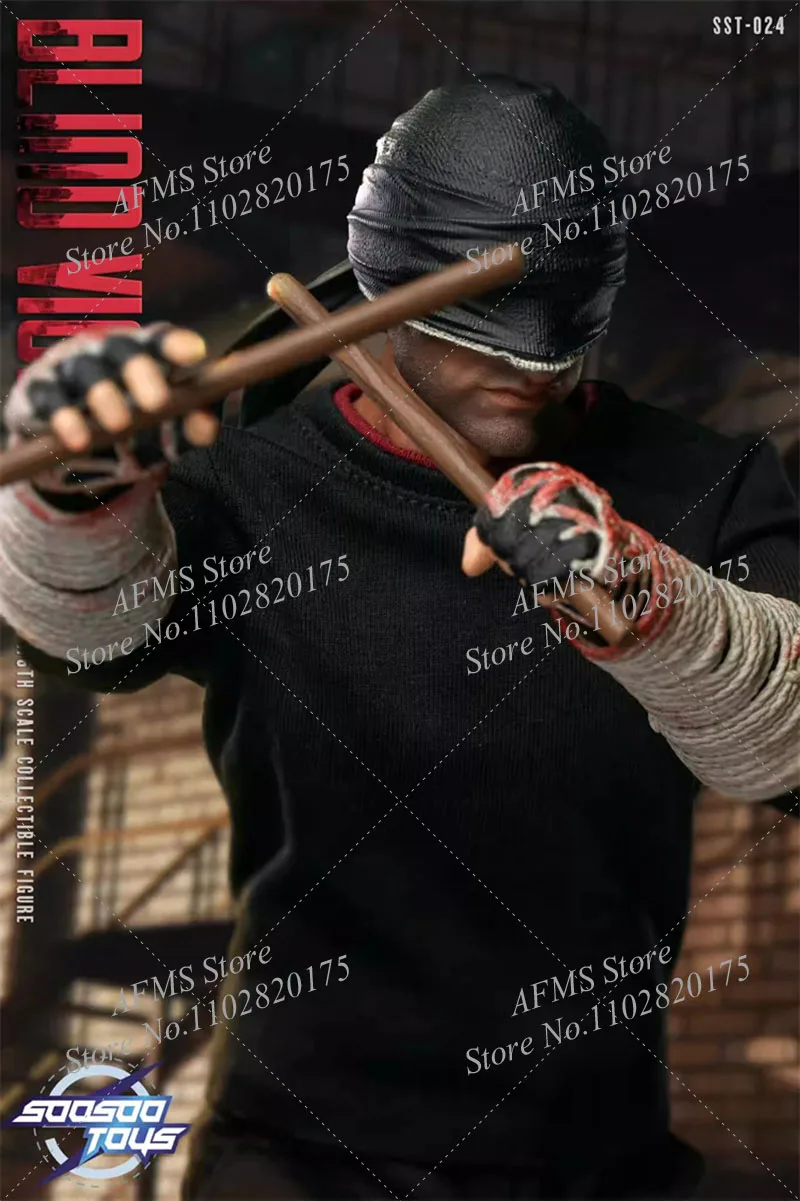 Soosootoys Sst-024 1/6 Scale Collectible Figure Daredevil Classic Comics Super Blind Hero Full Set 12″ Men Soldier Action Figure