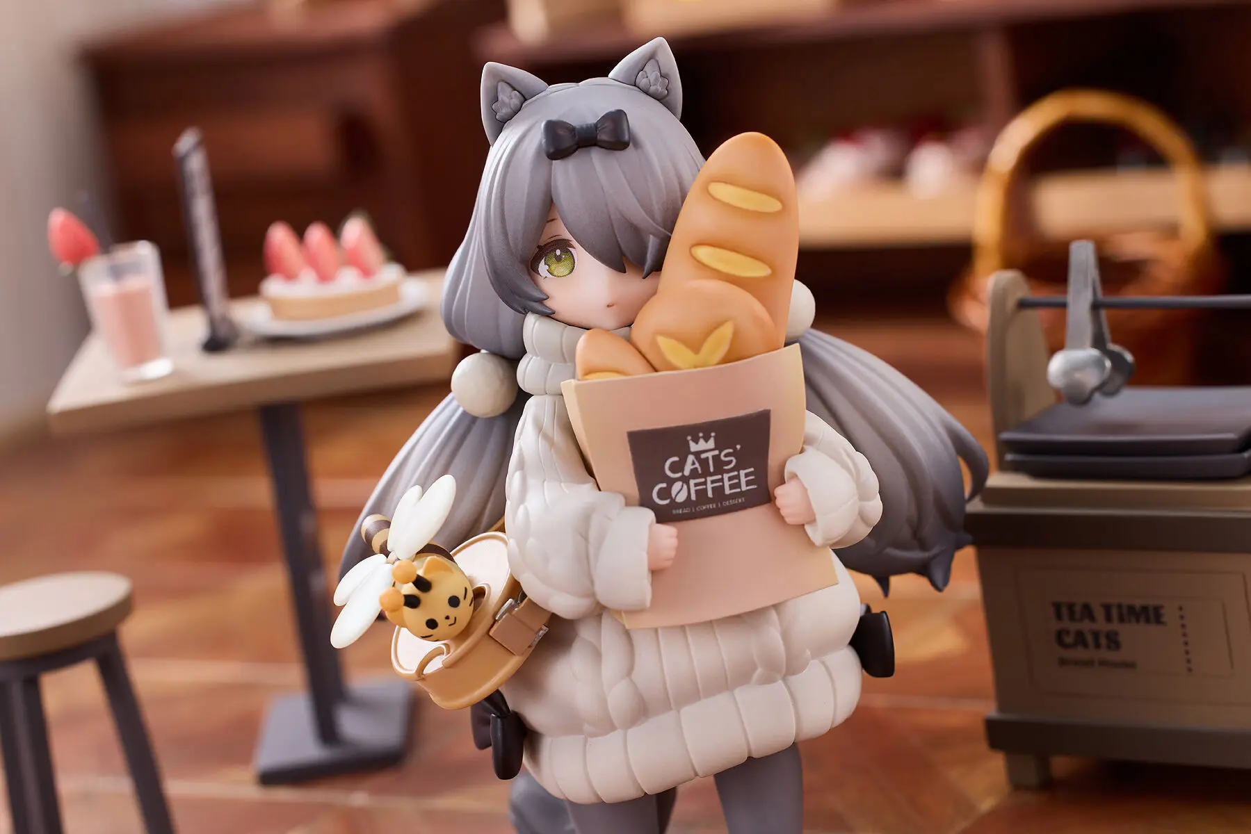 Judai Original Ribose DLC Tea Time Cats Customer Cat Meow Town Clerk Cat Meow Town Action Figure Model Doll Toys - Image 5
