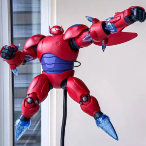 GONG Big Hero 6 Baymax Assembly 18CM Movable Action Figures Mecha Battle Mode Joint Movable Anime Model Collection Toys Gift