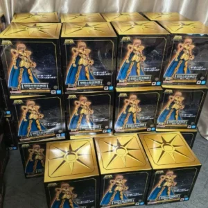 Bandai Original Saint Seiya EX Saint Cloth Myth Leo Aiolia Olia 2.0 Rebirth Version Movable Figure Toy Gift