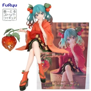 In Stock FuRyu Noodle Stopper Hatsune Miku Flower Fairy -Physalis Ver.- PVC 15CM Anime Action Figures Model Collection Toy