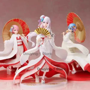 In Stock Re:0 White wedding dress Japanese dress F:Nex Furyu ornament Anime Action Collection Figures Model Toys