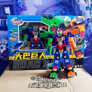 3 IN 1 Hello Carbot Road Saver Transformation Robot Toys Action Figures Deformation Rescue Car Bus Toy for Children Gift