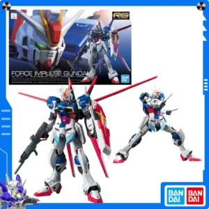 Original Bandai Gundam Seed 1/144 RG Force Impulse Gundam Anime Action Figure Assembly Model Collect Ornament Festival Gift