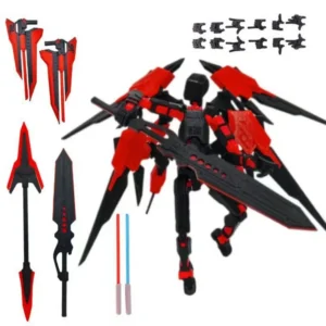 3D Printed Death/Swordsman Dummy 13 Action Figures Multi-Jointed Movable Lucky 13 Action Figure Nova 13 Action Figure for Gift