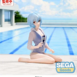 Genuine Sega Yumemirize Evangelion New Theatrical Edition Rei Ayanami School Swimsuit Ver Sega Model Figurine Toys For Otaku Gif
