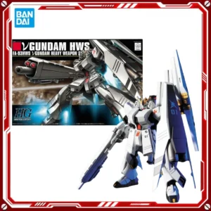 In Stock Bandai Gundam HGUC 1/144 Nu V HWS Anime Action Figure Assembly Toy Model Kit for Boys Children's Gift Gift for Boy girl