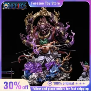 52cm One Piece Nine Sword Style Asura Zoro GK Statue Epic Large Anime Figure PVC Limited Collectible Model with Display Box Toys