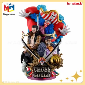 In Stock Original MegaHouse Puchirama SeriesDX LOGBOX ONE PIECE 03 Cross Guild Gift Figure Model