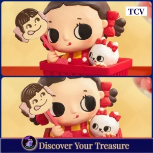 Tcv Popmart Nyota Peko Collaboration Action Figure Doll Model Desktop Ornament Collectible Cute Toy Decor Gift For Girls Fans
