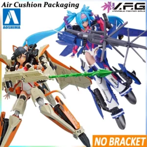 AOSHIMA Genuine V. F.G ACKS Series Macross DELTA MC-07 VF-25G MC-08 VF-31D Skuld Sp Anniversary Action Figures Model Toys Gifts