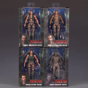 Neca Predator Jungle Extraction Dutch Action Figure 30th Anniversary Arnold Schwarzenegger Pvc Collectible Model Display