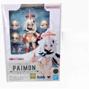 In Stock, Ships Within 24 Hours, Bandai SHF Genshin Impact Paimon, Good Partner, Emergency Food, Posable Figure