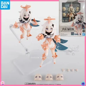 In Stock BANDAI Original S.H.Figuarts GENSHIN IMPACT PAIMON SHF Action Figure Model Gift for Kids
