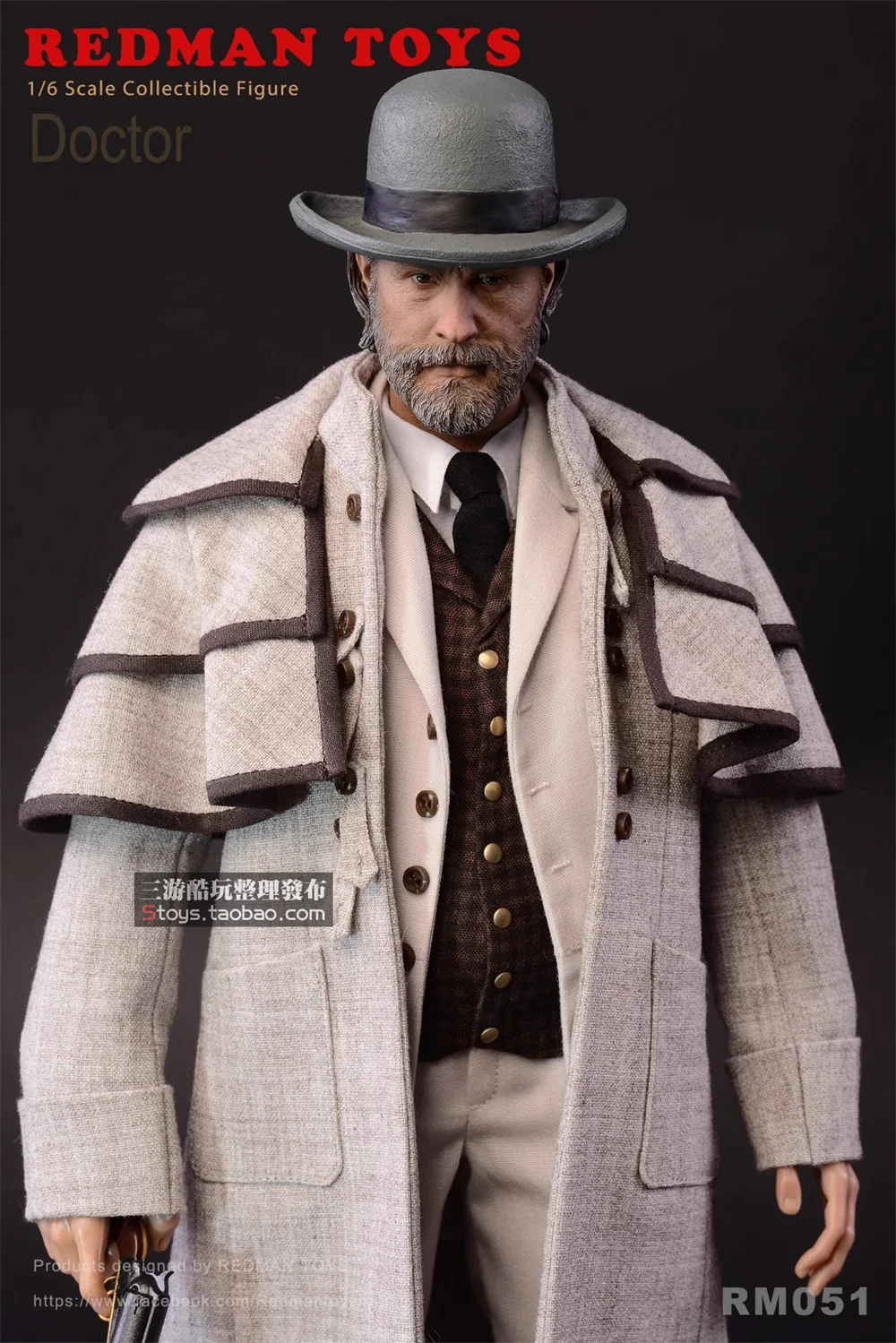 1/6 Man REDMAN TOYS RM051 Doctor Django Guy Full Set Moveable Action Figure Doll About 12″ For Fans Collect