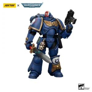 JOYTOY Warhammer 40K 1/18 Action Figure Ultramarines Heroes of the Chapter Primaris Lieutenant Erastus Model