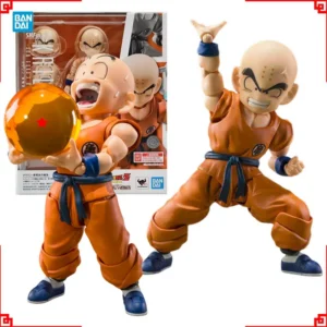 Bandai Dragon Ball Action Figure SHF Krillin 3.0 Goku Old Friend High Poseability Collectibles Anime Figures Toys For Man Gift