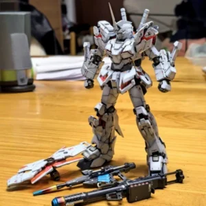 Bandai Mg Rx-0 Unicorn Gundam Full Psycho-Frame Prototype Anime Original Model Toys Action Figure  Gift